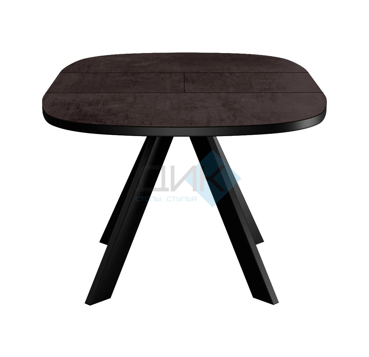 Стол DikLine B110 Хромикс бронза/опоры черные