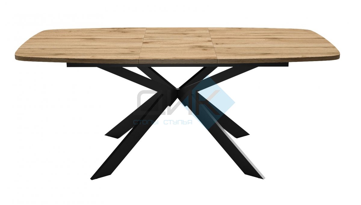 Стол DikLine B140 Дуб Галифакс (ЛДСП EGGER)/опоры черные