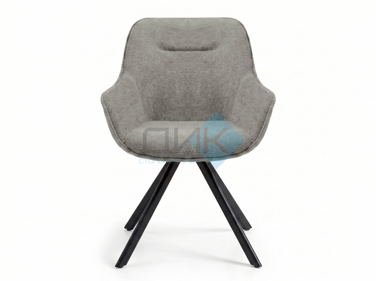 Стул DikLine 254 поворотный, BL02 бежевый, ножки черные