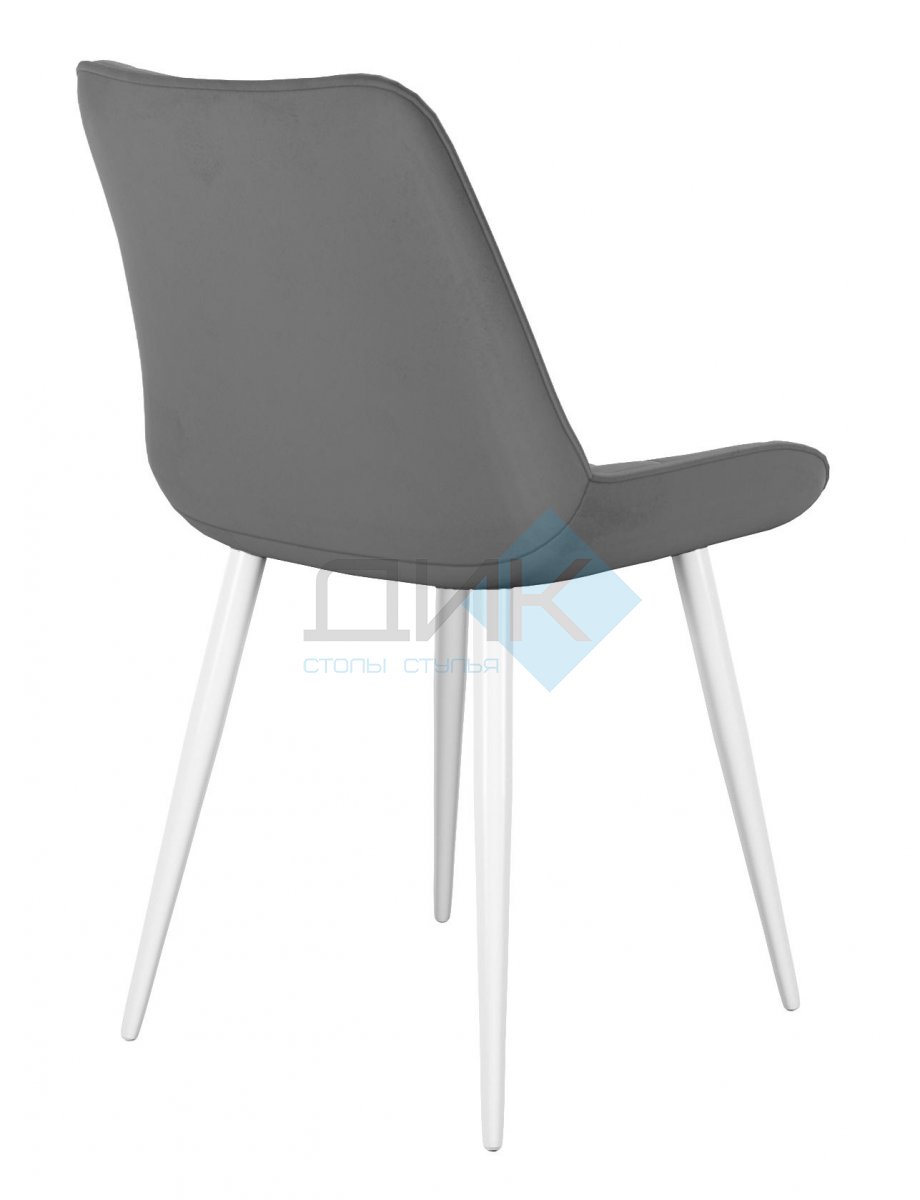 Стул DikLine 206М B22 GREY, ножки белые