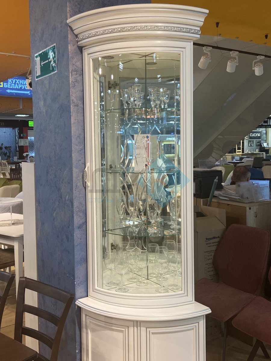 Витрина угловая «Милан-6-01 + Милан 4-01» (Комплект) Образец из салона