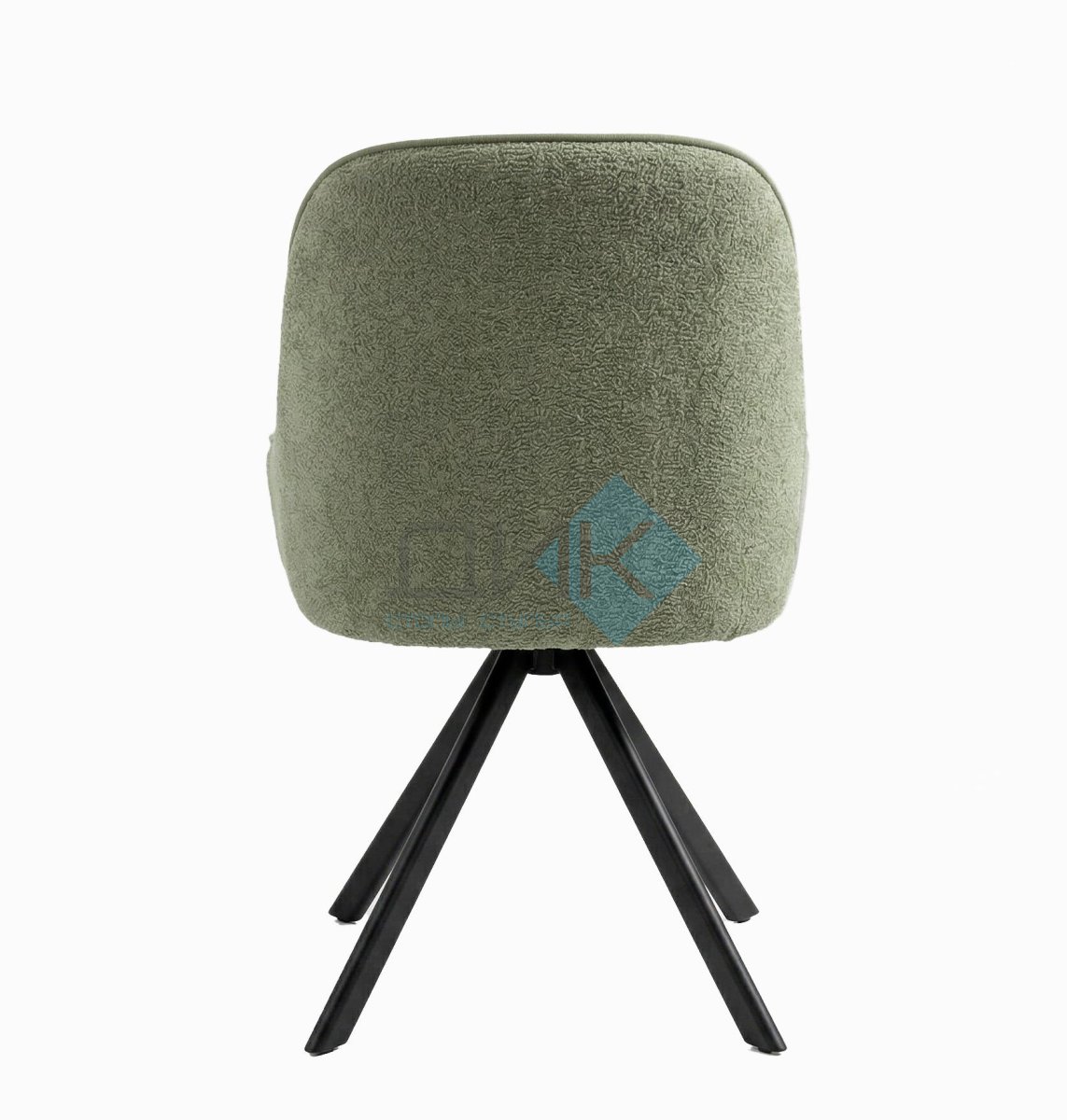 Стул DikLine 266M поворотный, P10/L08 зеленый, ножки черные