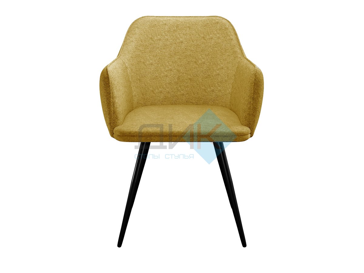 Стул DikLine 277 поворотный NS Gold горчица, ножки черные