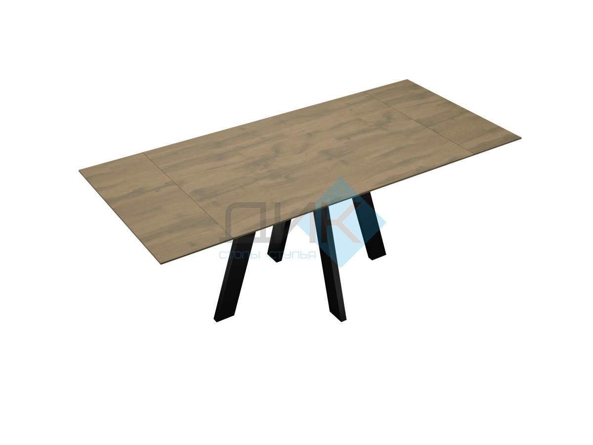 Стол DikLine DM140M Дуб галифакс/опоры черные