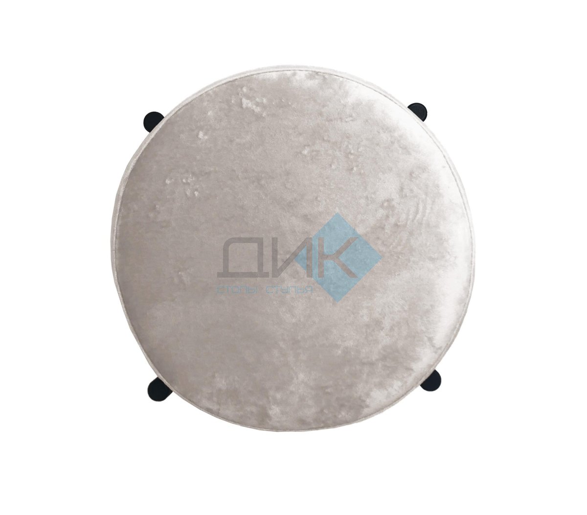 Табурет M DikLine, M02 бежевый, ножки черные