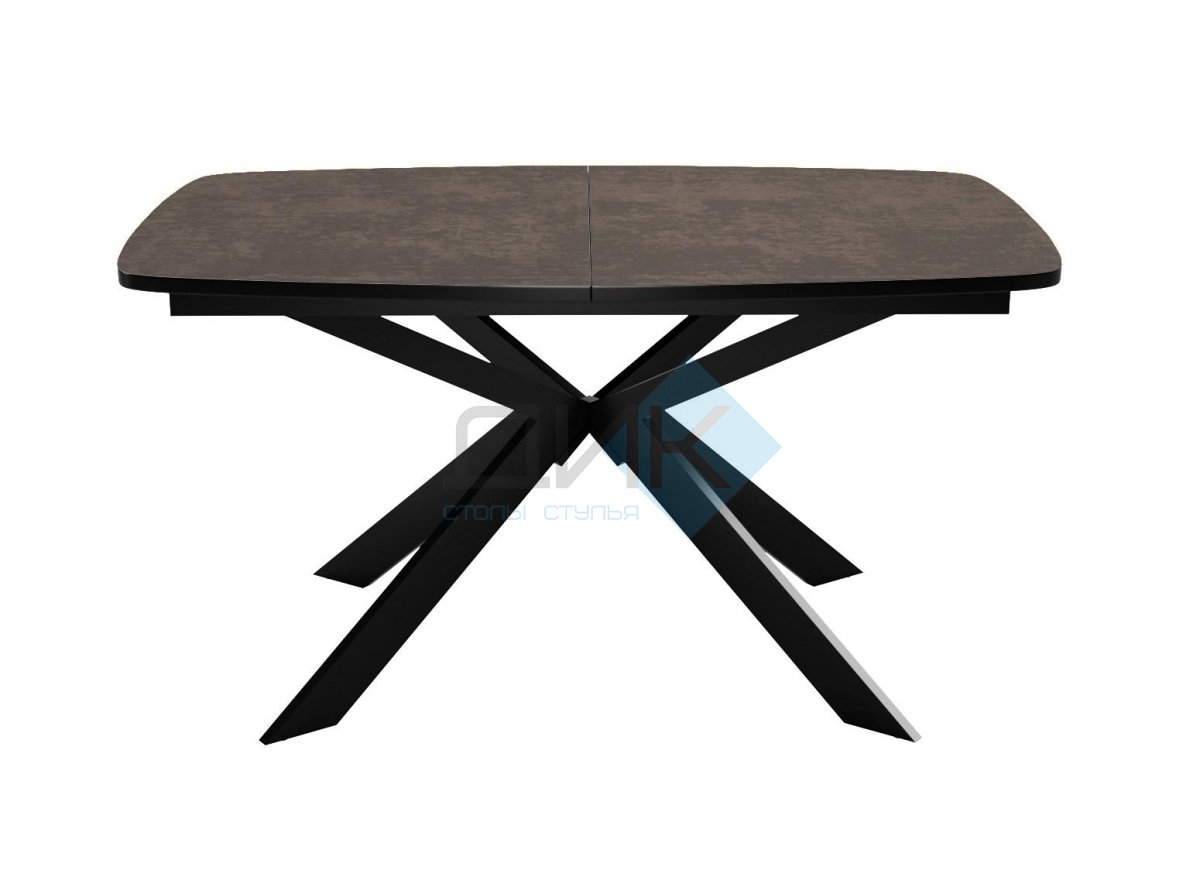 Стол DikLine B140 хромикс бронза/ опоры черные