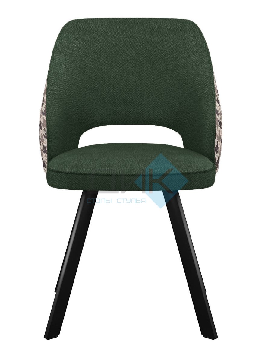 Стул DikLine 274 поворотный SB1/A2 зеленый, ножки черные