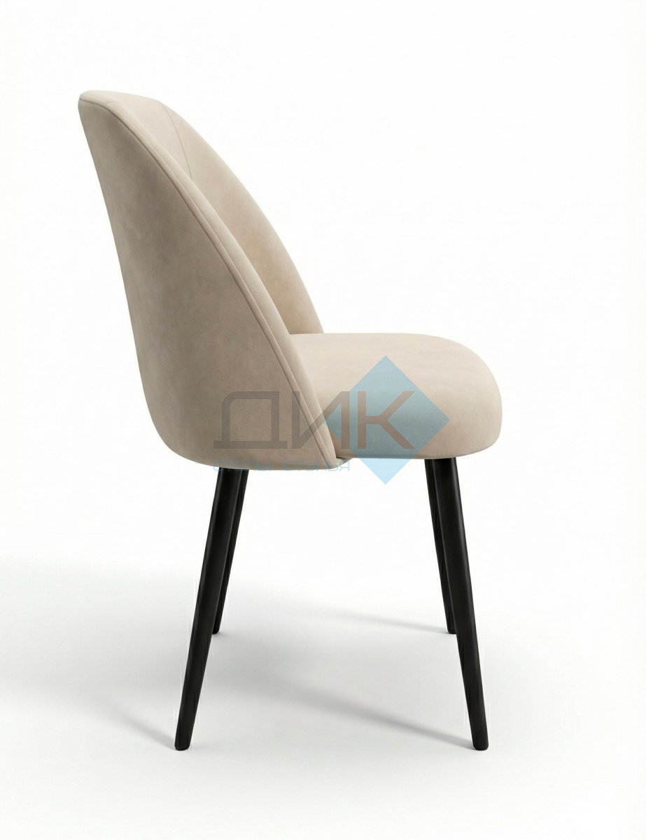 Стул DikLine 335 B03 BEIGE, ножки черные