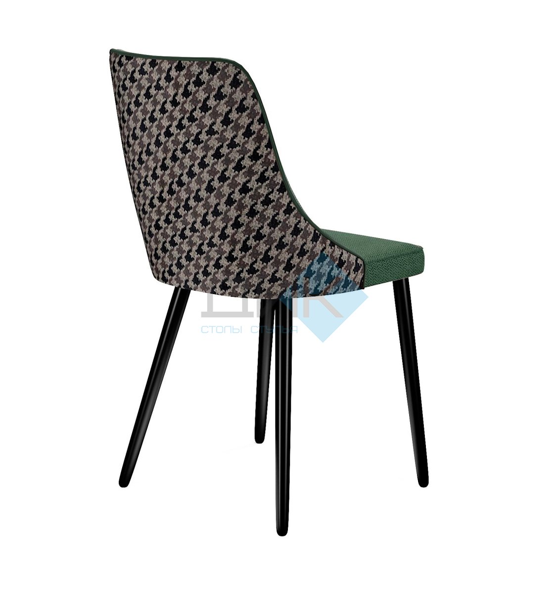 Стул DikLine 286 SB1/A2 зеленый, ножки черные