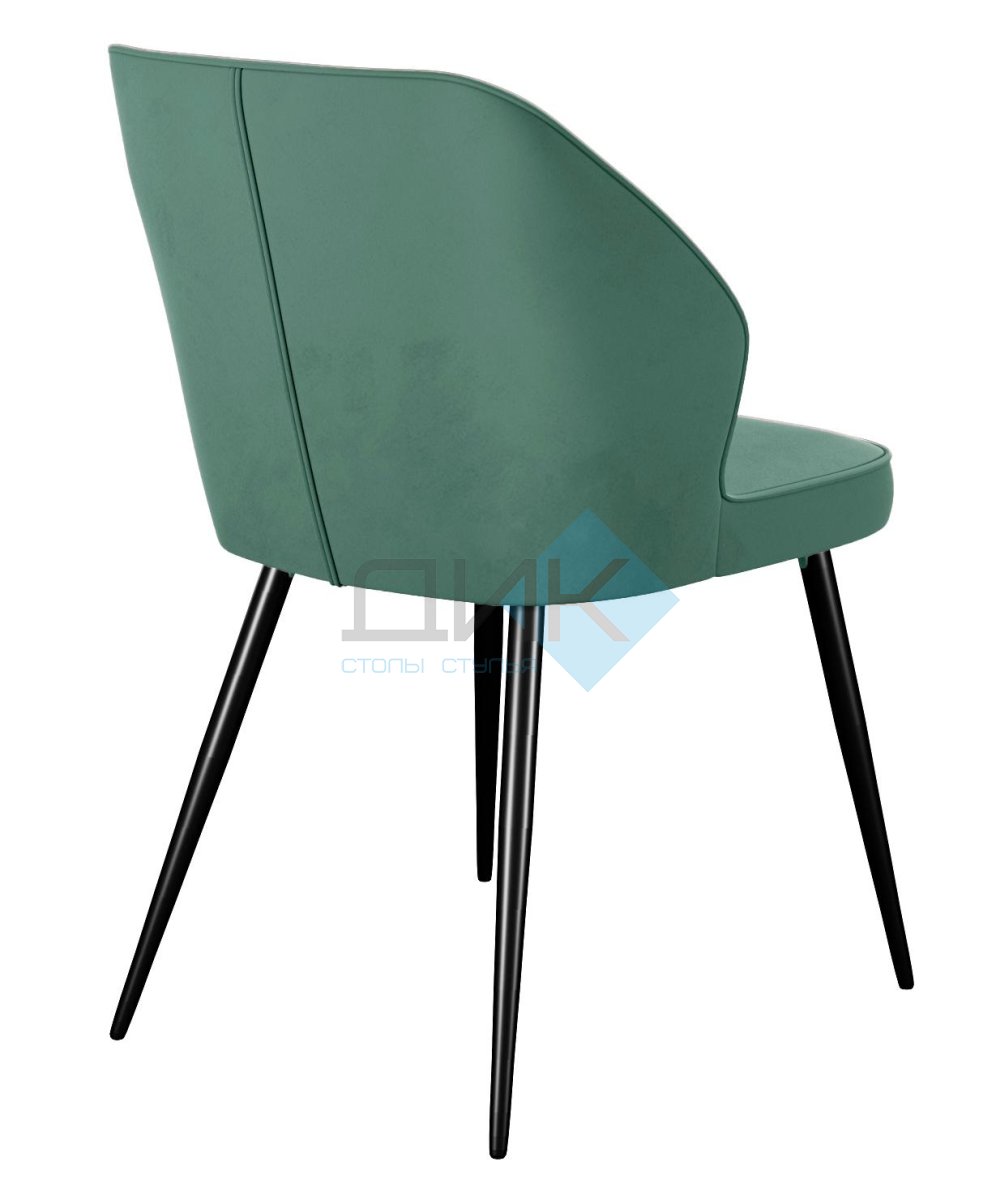 Стул DikLine 222М микровелюр Z39 авокадо, ножки черные
