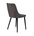 Стул DikLine 286 SB1/A2 зеленый, ножки черные