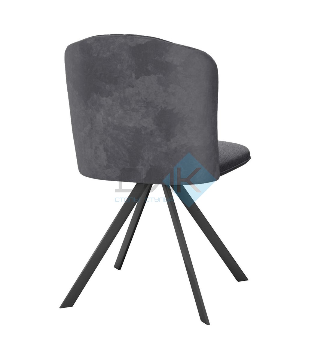 Стул DikLine 299 поворотный NS13 GRAPHITE/C56 серый, ножки черные