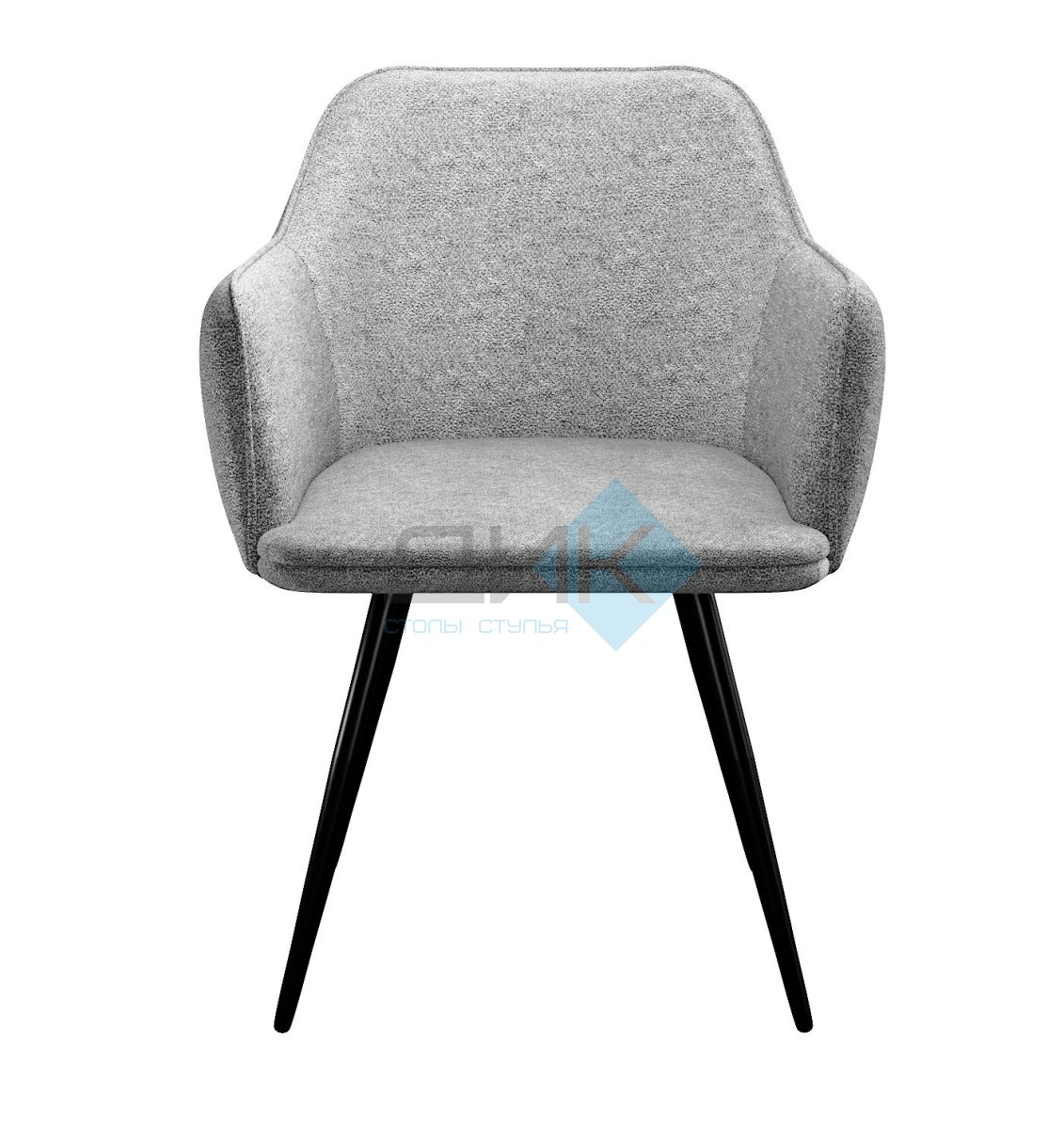 Стул DikLine 277 поворотный NS10 GREY, ножки черные