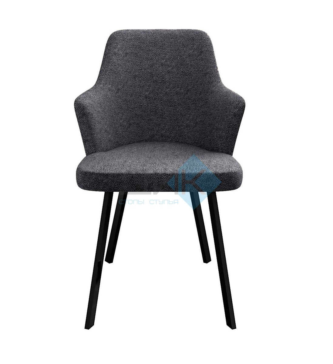 Стул DikLine 235 поворотный, NS13 GRAPHITE, ножки черные