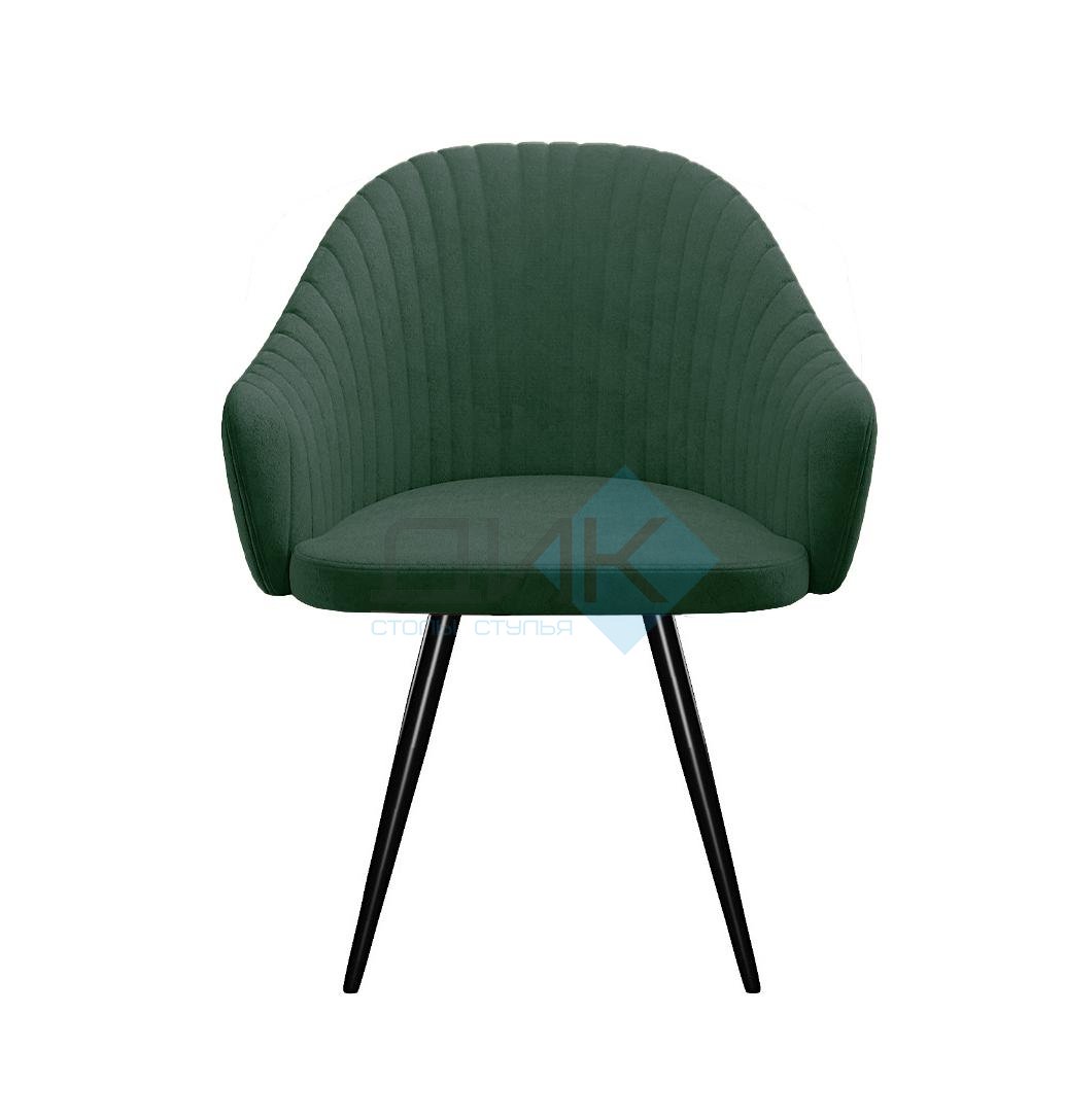 Стул DikLine 439М поворотный, T14 зеленый, ножки черные