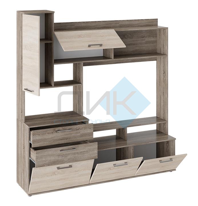 Гостиная Марта базовая комплектация (дуб сонома трюфель / дуб сонома)