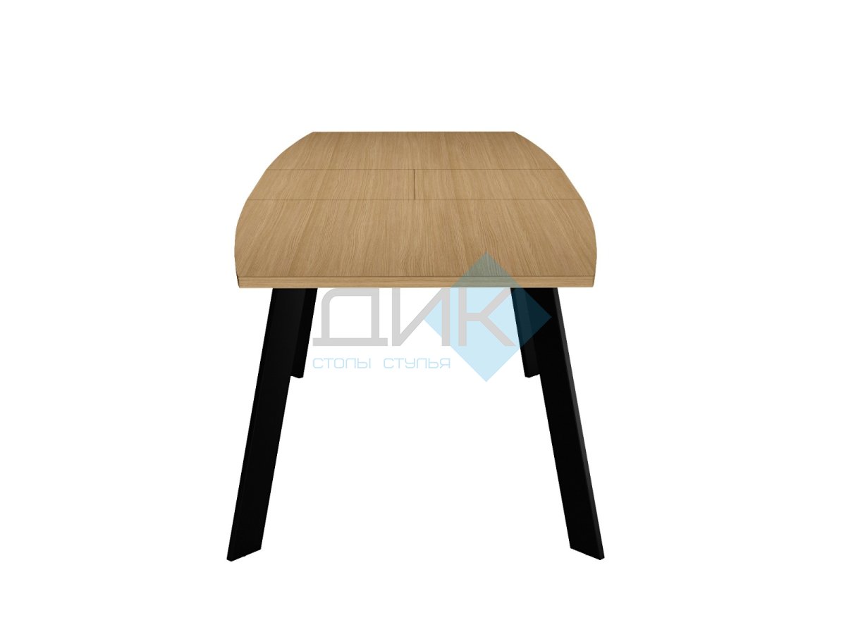 Стол DikLine XL160 Дуб Каселла натуральный, опоры черные