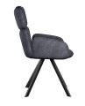 Стул DikLine 501 поворотный SB5 серый, ножки черные