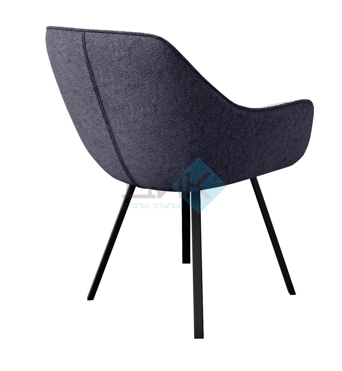 Стул DikLine 252 М поворотный, NS13 GRAPHITE, ножки черные