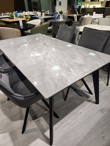 Стол DT301 керамический, 160*200, серый Образец в салоне ТЦ  Твой дом