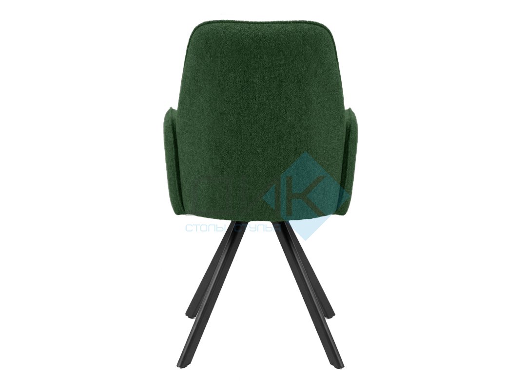 Стул DikLine 293 поворотный BL10 зеленый, ножки черные