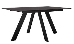 Стол DikLine DKD140, керамика 140(180)х80, мрамор бронза матовый, опоры черные (2 уп.)