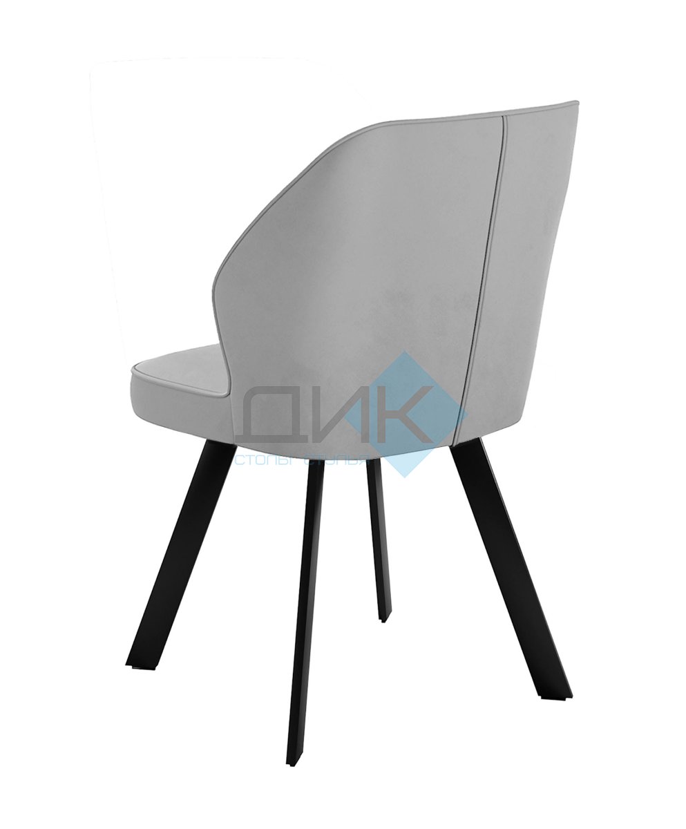 Стул DikLine 232 поворотный B22 GREY, ножки черные