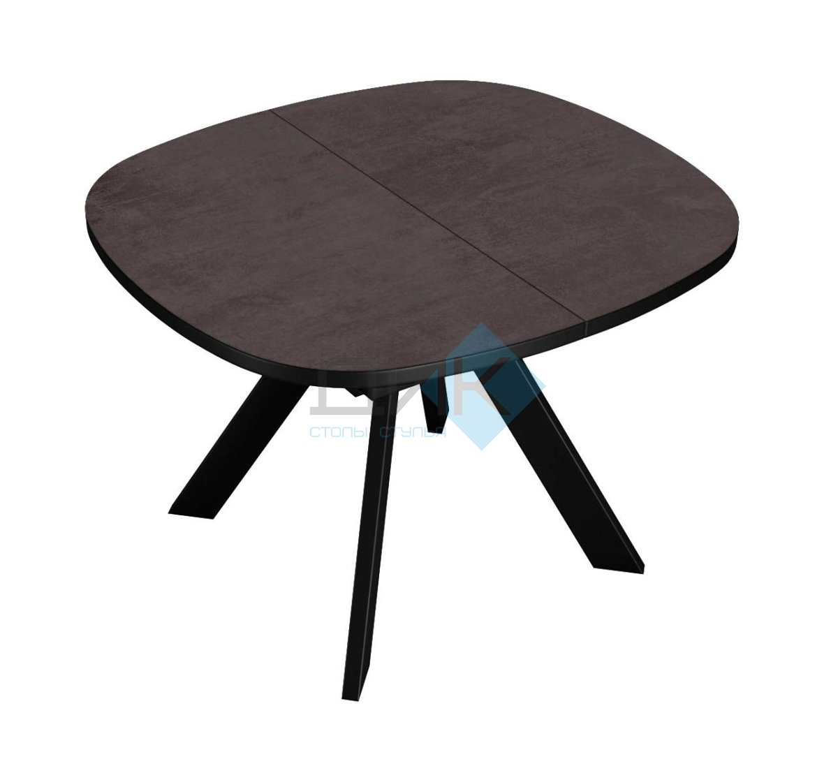 Стол DikLine B110 Хромикс бронза/опоры черные