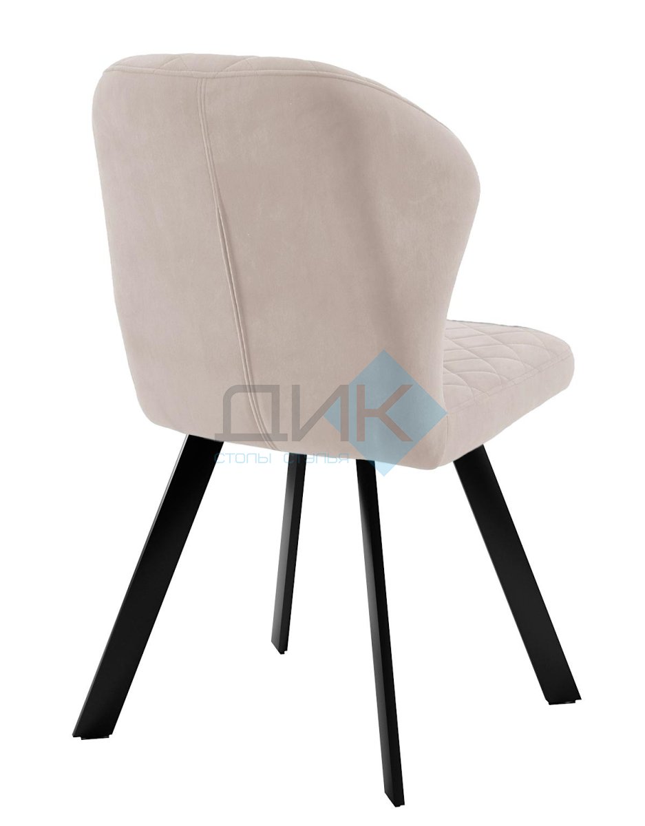 Стул DikLine 339 поворотный B03 BEIGE, ножки черные