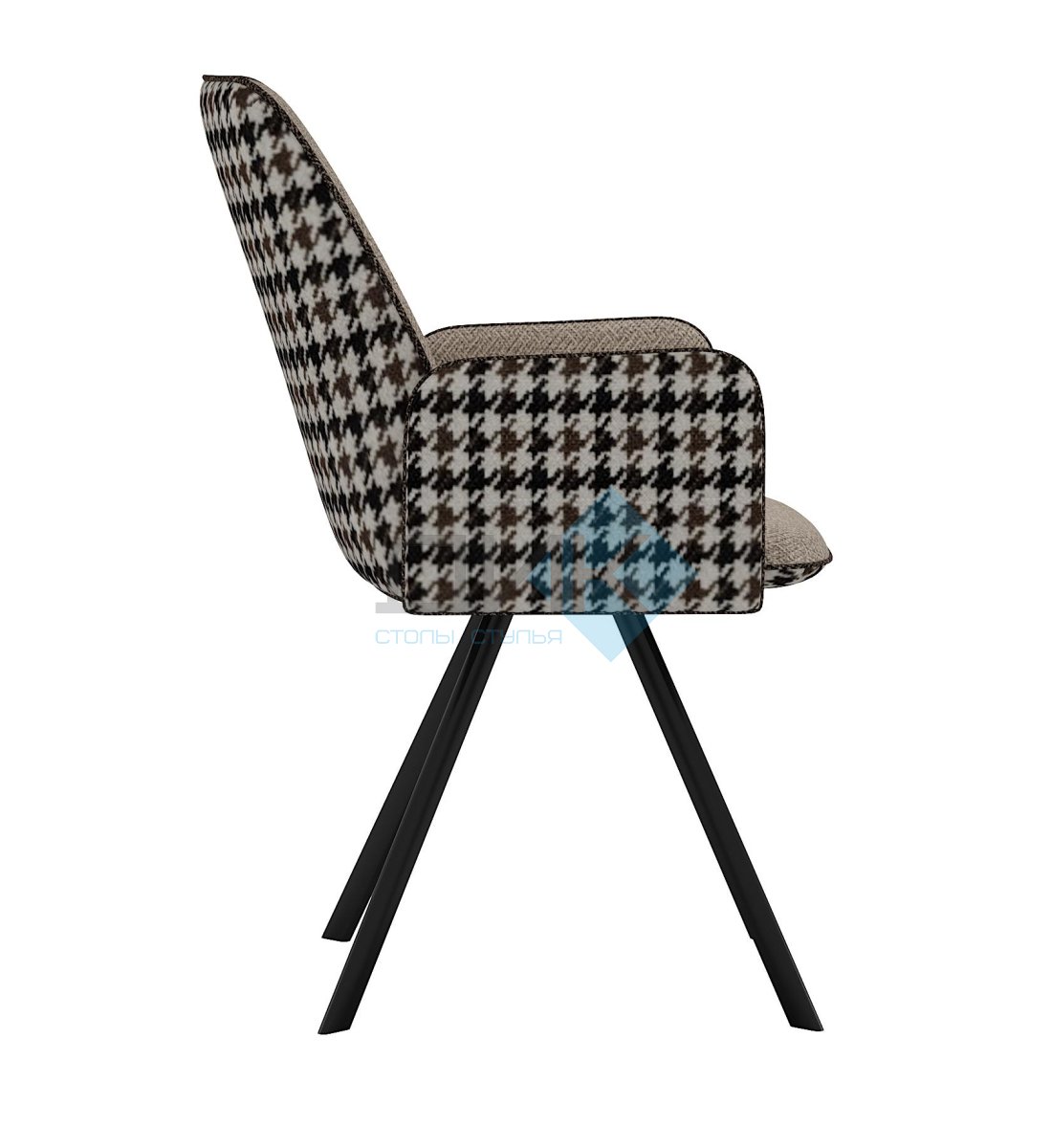 Стул DikLine 293 поворотный SB4/A2 бежевый, ножки черные