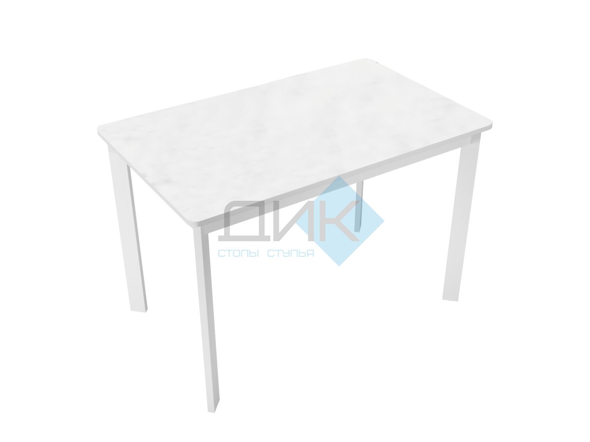 Стол DikLine LK90 Керамика Mono white (белый матовый) /подстолье белое/опоры белые