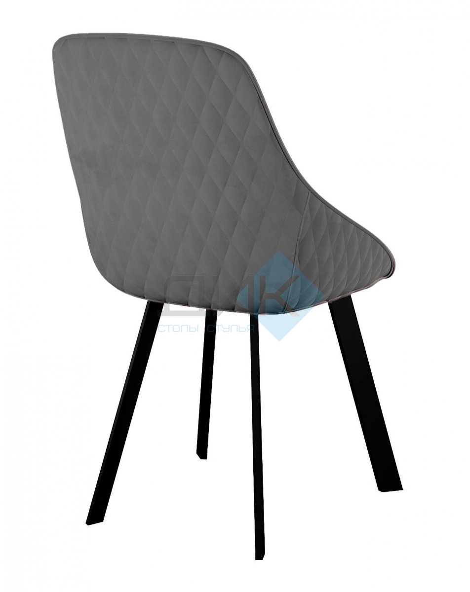 Стул DikLine 246 поворотный, Z28 серый, ножки черные