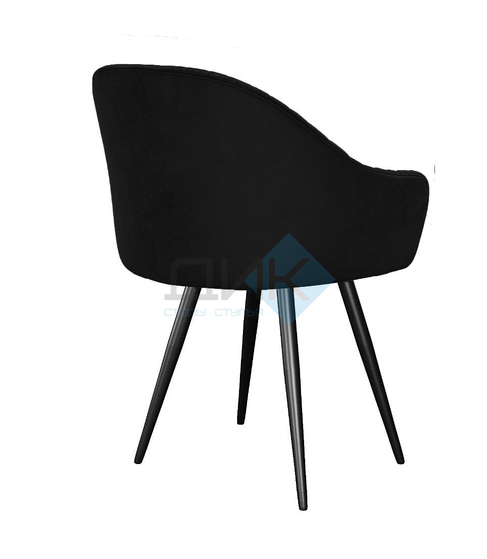 Стул DikLine 439 поворотный, K21 черный, ножки черные
