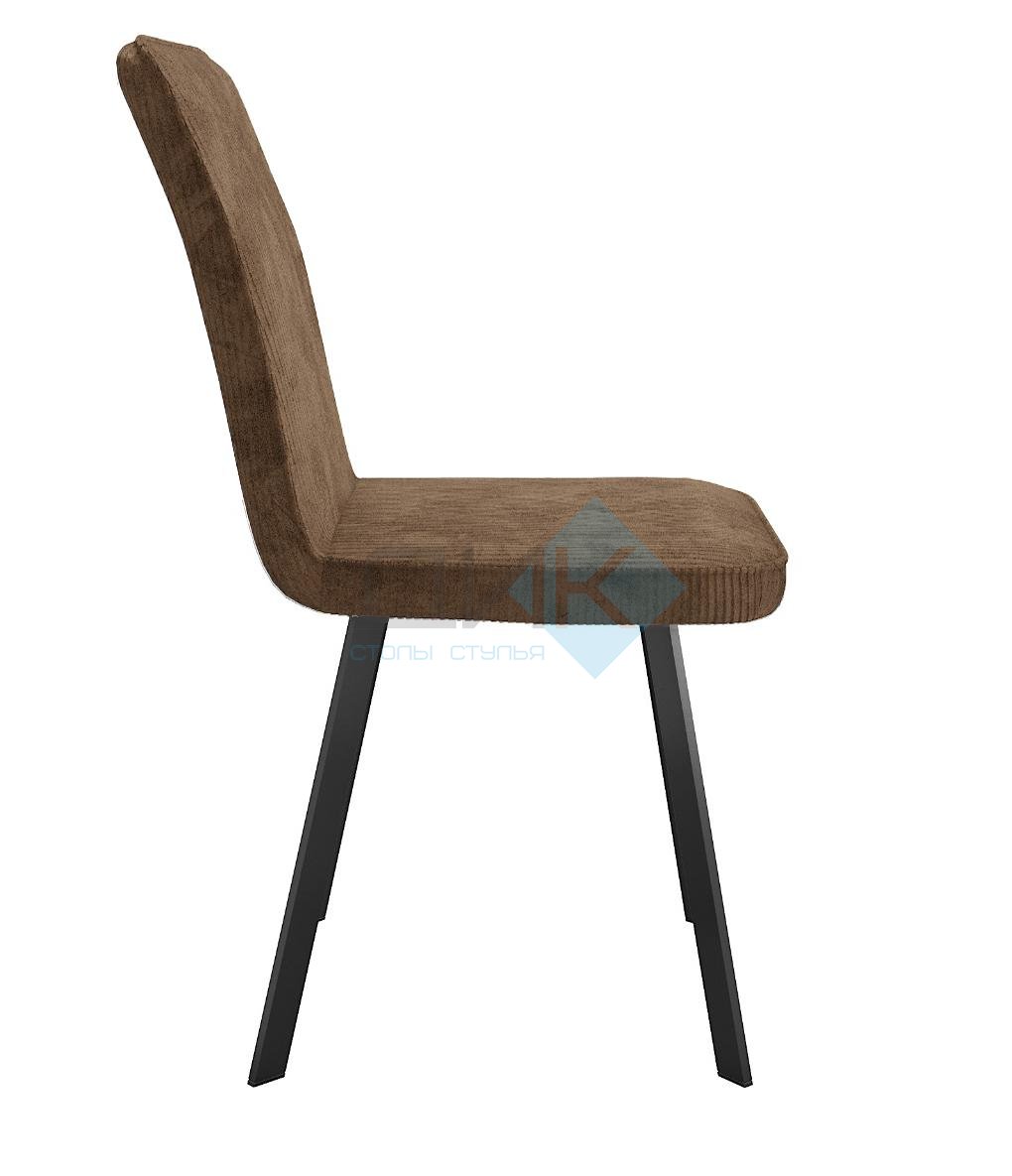 Стул DikLine 208 AN19 шоколад, ножки черные