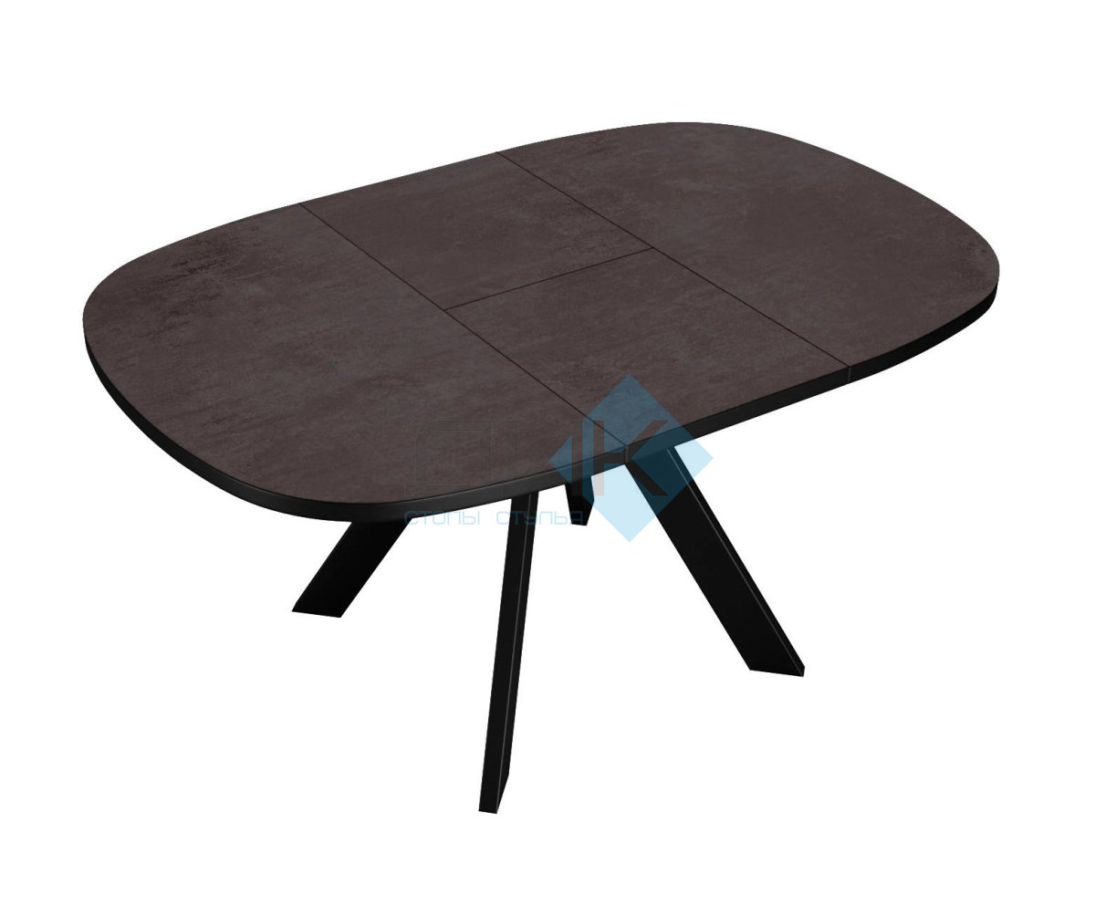 Стол DikLine B110 Хромикс бронза/опоры черные