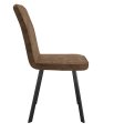 Стул DikLine 208 AN19 шоколад, ножки черные