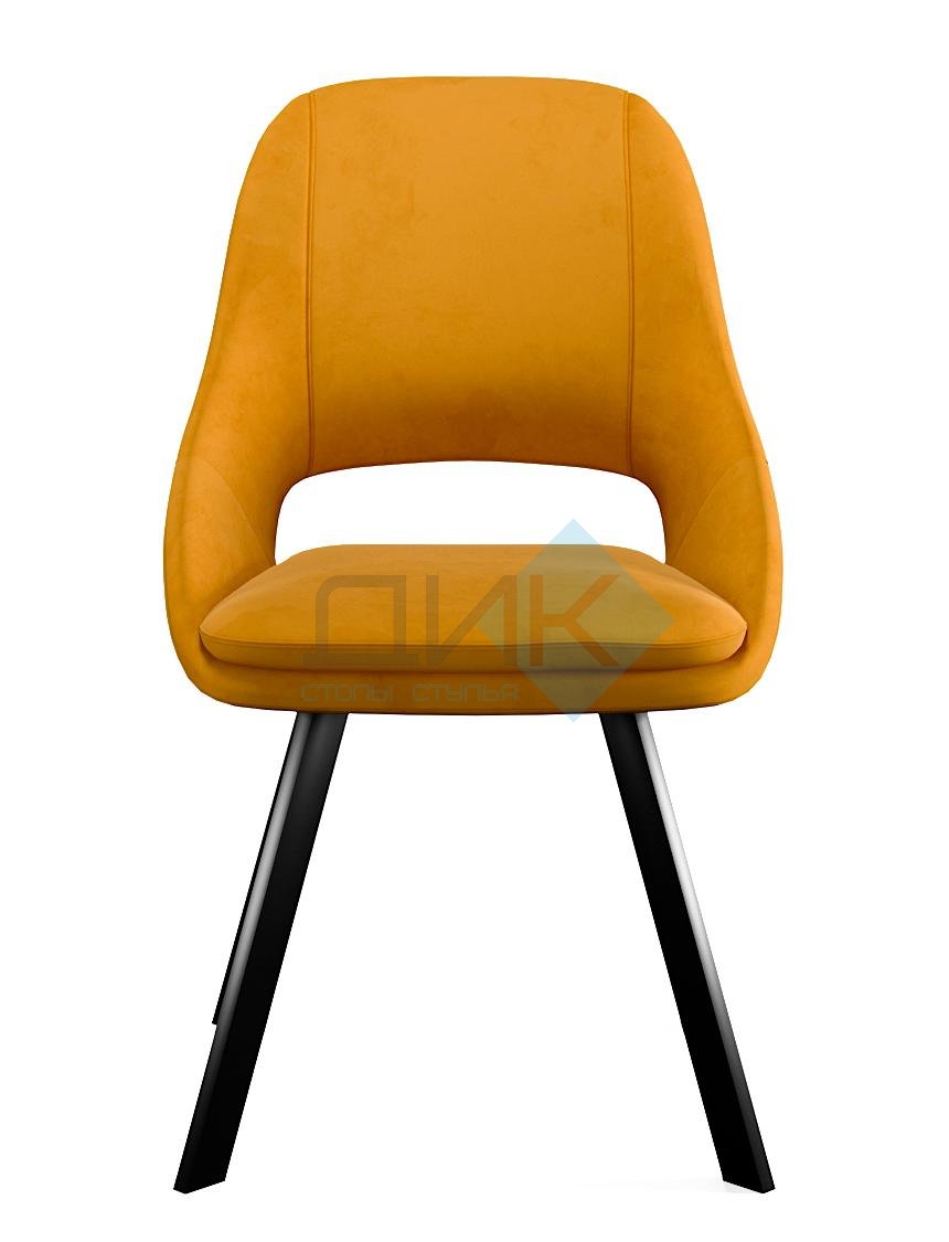 Стул DikLine 247 поворотный, Z280 апельсин, ножки черные