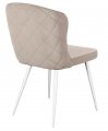Стул DikLine 209 B03 BEIGE, ножки белые