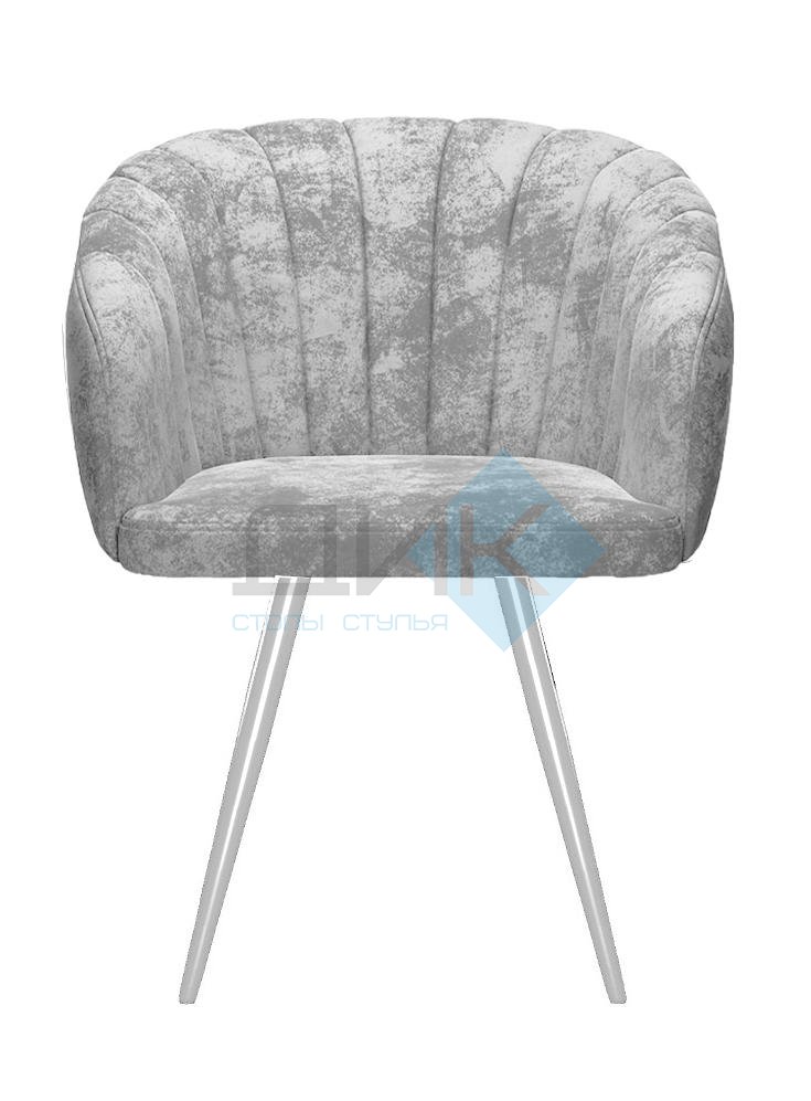 Стул DikLine 442 поворотный, M13 светло-серый, ножки белые