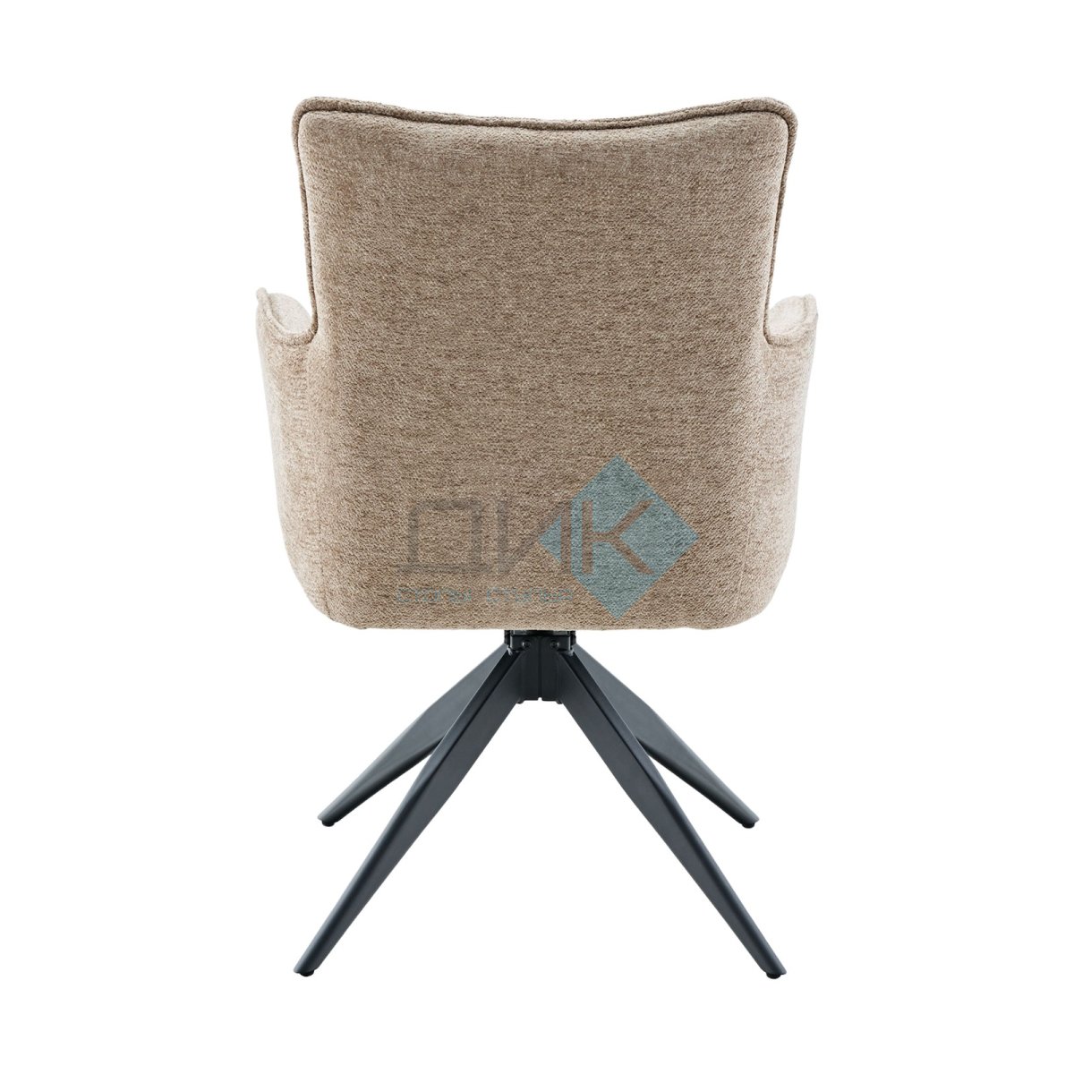 Стул DikLine 6826 т.к Темно-бежевая Raven 34, опоры черные