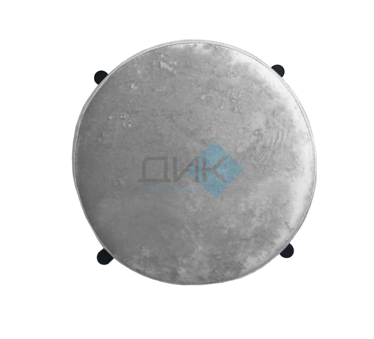 Табурет DikLine M13 светло-серый, ножки черные