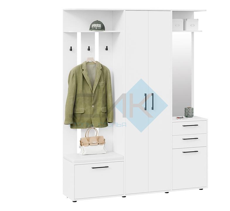 Витра тип 2 прихожая (белый ясень)