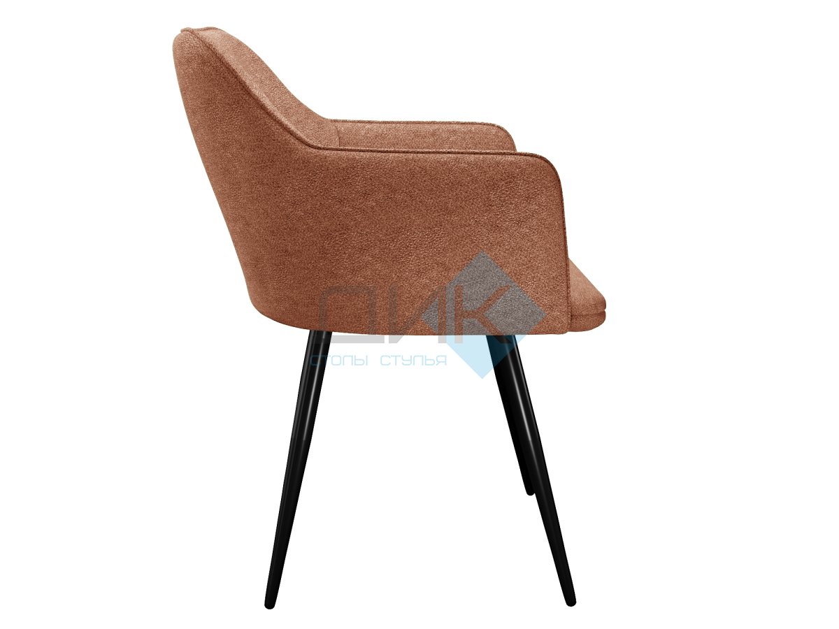 Стул DikLine 277 поворотный NS Rust терракотовый, ножки черные