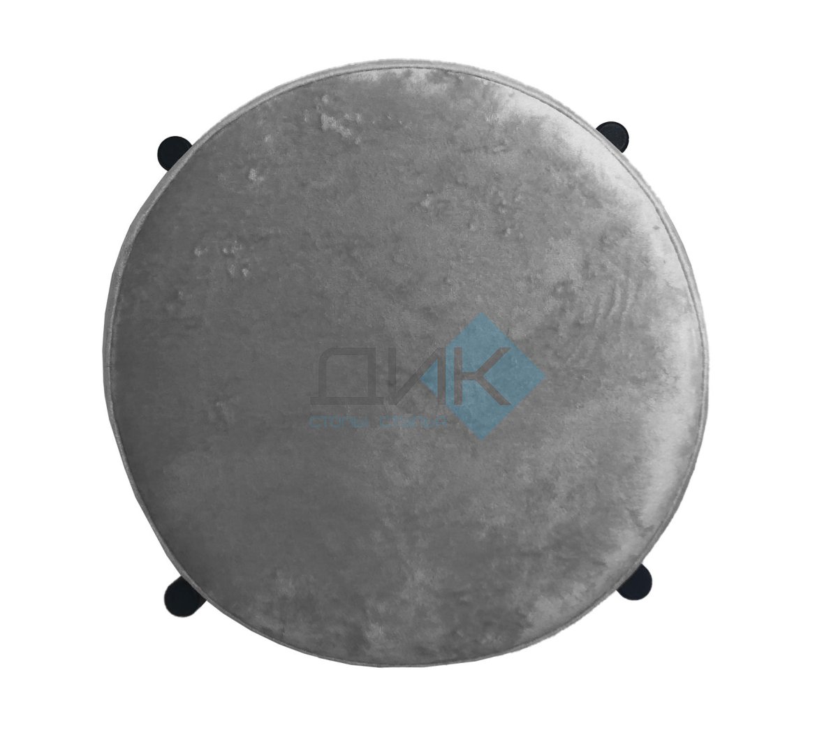 Табурет M DikLine, M14 серый, ножки черные