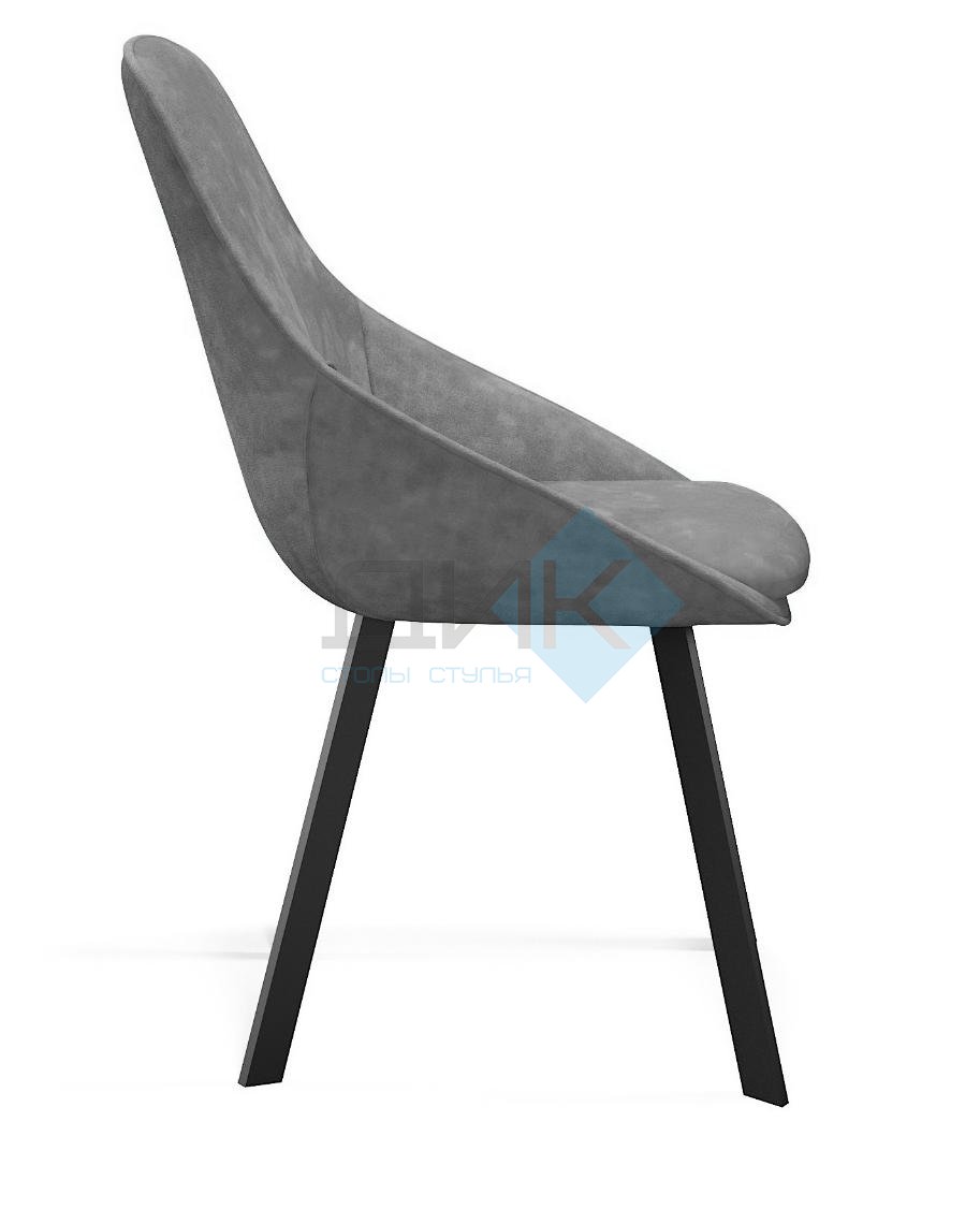 Стул DikLine 246 поворотный, AM14 серый, ножки черные